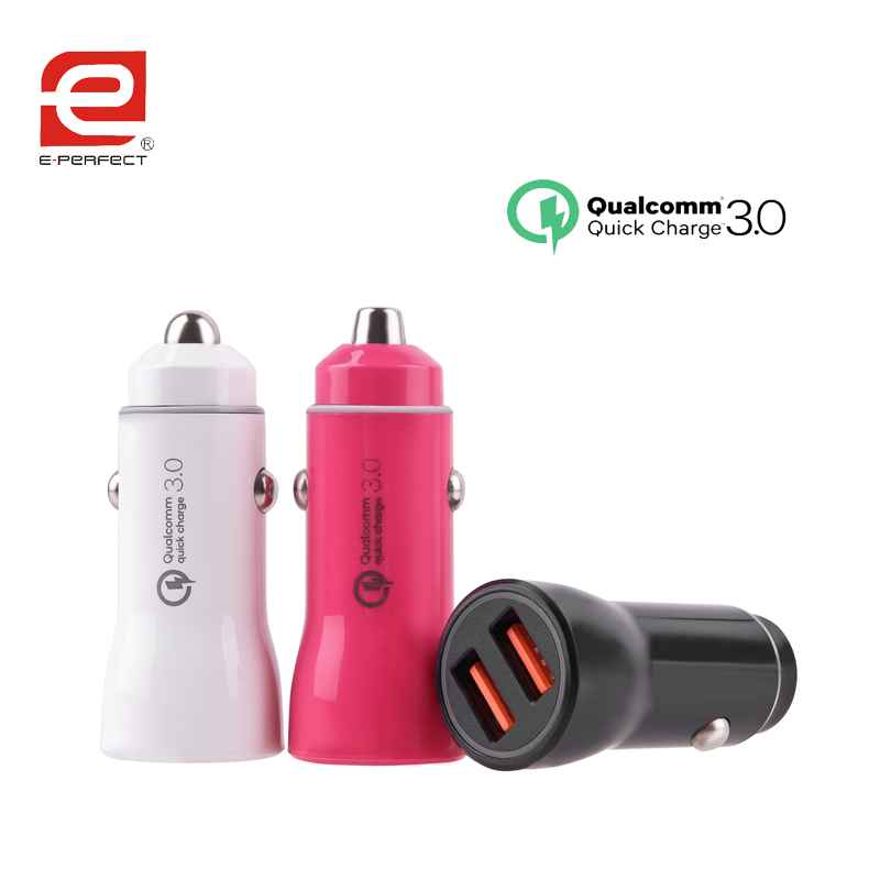 Dual  QC3.0  Car charger  for Samsung S9 +  Huawei  Xiaomi i