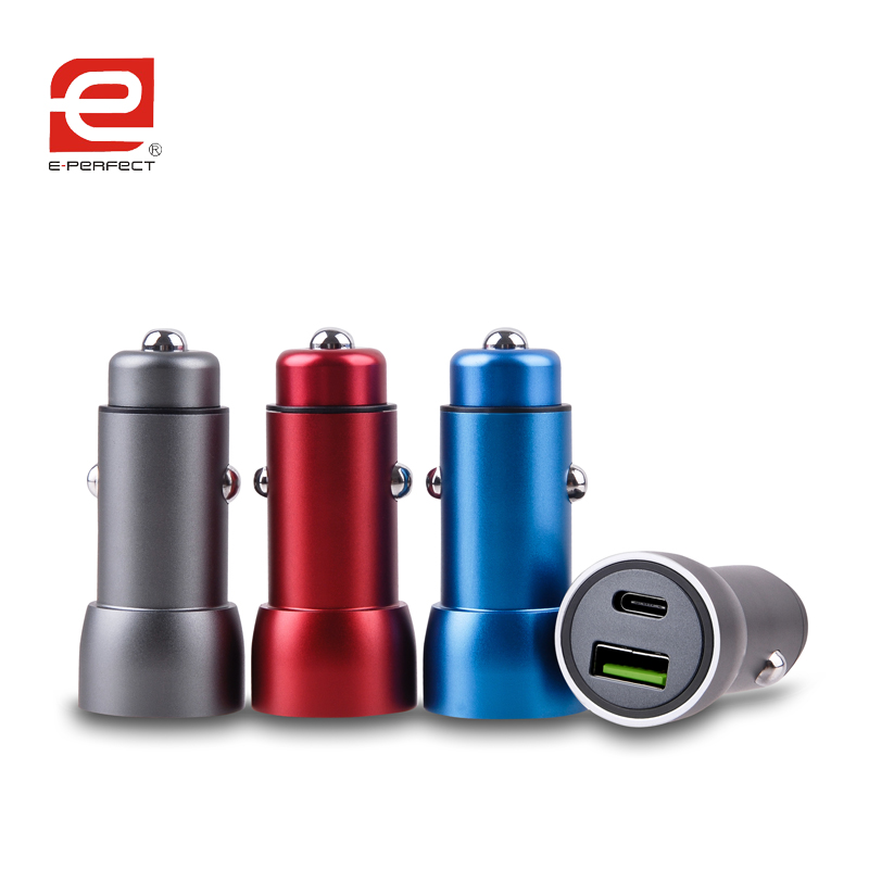 36W TYPEC PD Dual USB Quick Charge QC 3.0 Car Charger for Sa