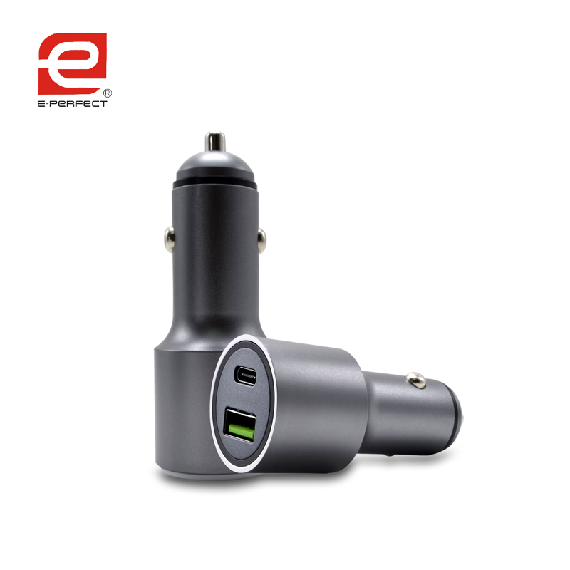 36W TYPEC PD Dual USB Quick Charge QC 3.0 Car Charger for Sa