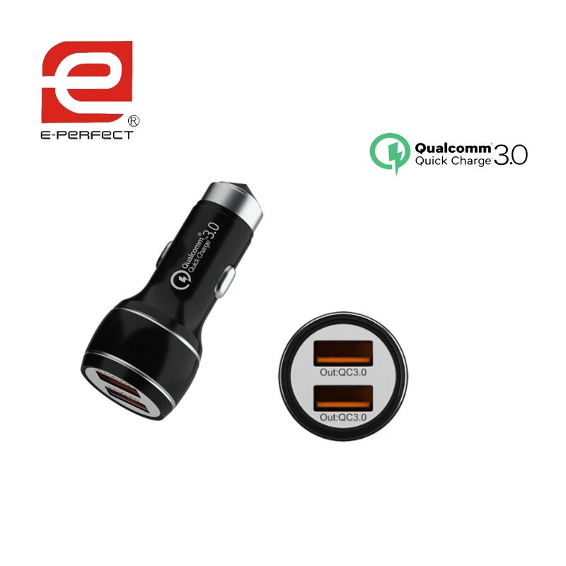 Dual  QC3.0  Car charger  for Samsung S9 +  Huawei  Xiaomi i